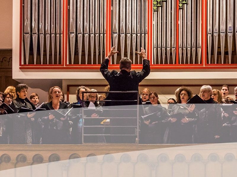 BachChor, Chor, Orgel, Menschen, Gesang, Chorleiter